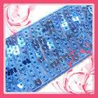 G10 Shiny Blue Sequin Fabric Fashion Material by Yard  