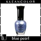   Nail Polish Lacquer Blue Pearl Top Coat Clean Manicure Girly Pedicure