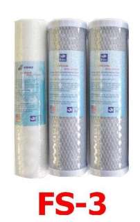 Reverse Osmosis Replacement Filters one PP sediment two carbon filter 