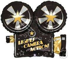   Camera Action Supershape Balloons   Oscar Night Party Decorations