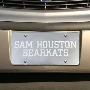  Sam Houston State Bearkats Silver Mirrored Team Logo 
