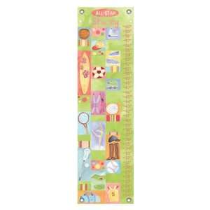   : Oopsy Daisy All Star Girl Personalized Growth Chart: Home & Kitchen