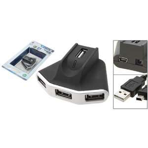   : Indicator Light Black Box 4 Ports USB 2.0 Hub w Cable: Electronics