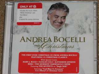 ANDREA BOCELLI My Christmas CD + EXCLUSIVE Target DVD  