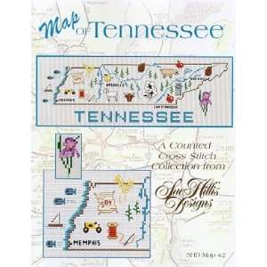    Tennessee Map   Cross Stitch Pattern Arts, Crafts & Sewing