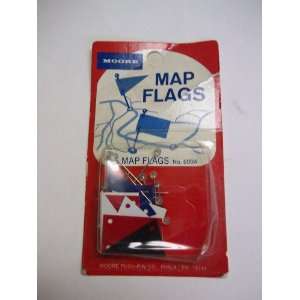   Moore, Map Flags, 15 Map Flags, 600A, Blue and Yellow