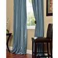    inch Faux Textured Dupioni Silk Curtain Panel  Overstock