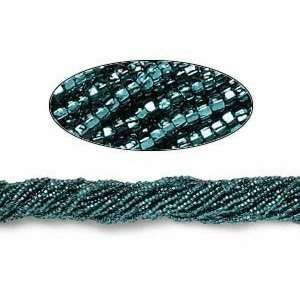  Silver lined Teal Seed Beads Sold per hank: Arts, Crafts 