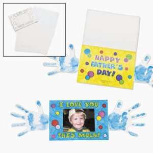  Color Your Own Fathers Day Handprint Photo Frame Card 