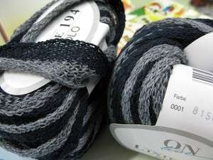 Online 194 Solo Ruffle scarf knitting yarn gray Black  