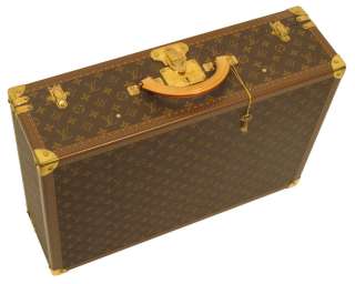 Louis Vuitton Bisten 60 Suitcase with Black Cover  