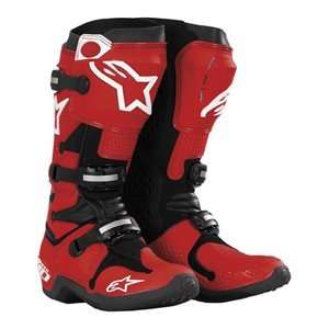   10 MOTOCROSS BOOTS   FREE SHIPPING   NEW 2009 (US SIZE 8, RED / WHITE