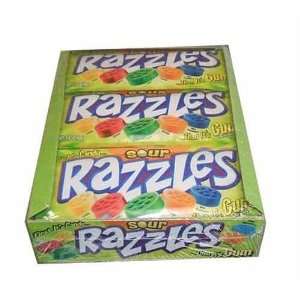 Sour Razzles Candy, 1.4oz Pouches Grocery & Gourmet Food