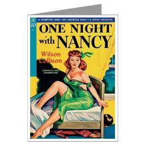 Greeting 10 quot;One Night with Nancyquot; Art Greeting Cards Pk of 10 