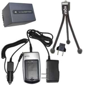 HQRP Battery and Battery Charger compatible with Sony DCR HC32E, DCR 
