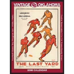   Oklahoma Sooners 2008 Vintage Football Program Calendar Sports