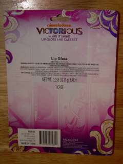 Nickelodeon VICTORIOUS Make It Shine Lip Gloss & Case Set Cosmetic Kit 