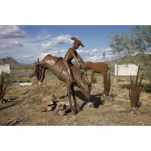   Iron horses and cactus near Sedona Arizona 24 X 17 