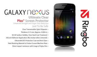 Rearth Verizon Galaxy Nexus Ultimate Clear Ringbo Screen Protector 