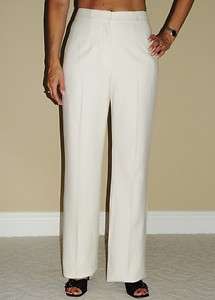 CHANEL Ivory Wool Cashmere Dress Pants 38 NWT  