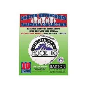 Classic Balloon Colorado Rockies 10 PAK Team Specific Party Pack 