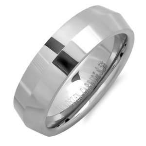  Tungsten Carbide Mens Ladies Unisex Ring Wedding Band 6MM Knife 