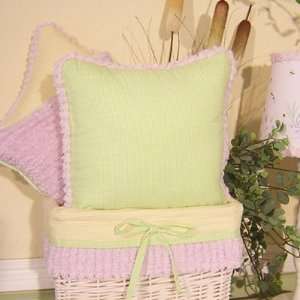 Brandee Danielle Froggie Lavender Green Decorative Pillow
