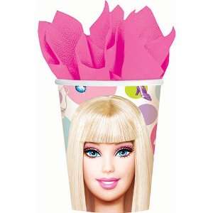  Barbie All Dolld Up 9 Oz Cups Package of 8 Toys & Games