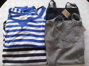 Hollister Bettys Top Lace Cami/Top Stripe Blue/Navy You Pick Size 