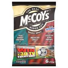 Mccoys Spicy Flavoured Crisps 6 Pack   Groceries   Tesco Groceries