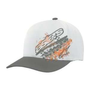  Alpinestars Freedom Flexfit Hat , Color Gray, Size Sm Md 