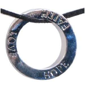  Love Hope & Faith Ring Necklace 