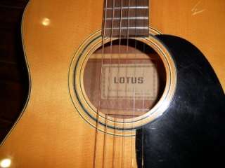 Beautiful Vintage Lotus LF 57 Acoustic Guitar with Case  