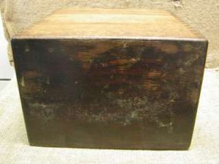 Vintage Shaw Walker Wood Filing Cabinet > Antique Old  