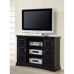  Plasma LCD TV Stand with Swing Doors in Black Finish
