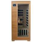 Harvil Tranquility 1 Person Hemlock Sauna with Carbon Infrared Heaters
