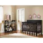   Crib, Changing Table, Glider With Ottoman and Mattress Espresso