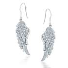 Bling Jewelry Sterling Silver Angel Wings Dangle Earrings