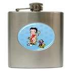   Hip Flask 6 oz. of Vintage Art Deco Betty Boop Ready for a Movie