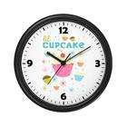   10 inch wall clock black plastic case requires 1 aa battery included