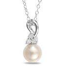   luminous beauty of a cultured pearl necklace is timeless this design