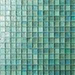 Iridescent Green Base Glass Mosaic Tile G09  