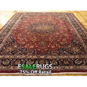 10 x 12 9 Mashad Hand Knotted Persian rug 