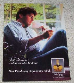 1980s Wind Song perfume Prince Matchabelli AD  cute guy  