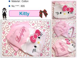 Small Dog Clothes,Hello Cutie Kitty Costume Shirts,605  