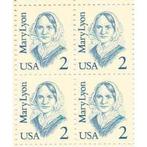  Mary Lyon Set of 4 x 2 Cent US Postage Stamps NEW Scot 