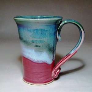  Raspberry Frost Latte Mug by Moonfire Pottery Kitchen 