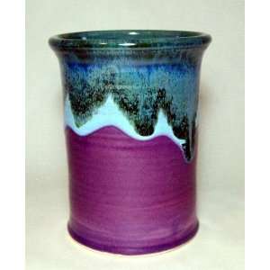  Purple Frost Ceramic Tumbler by Moonfire Pottery