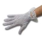 Seven til Midnight Costume Satin opera length gloves white o/s
