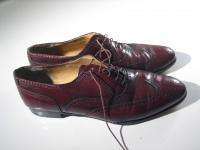 SALVATORE FERRAGAMO Burgundy WIngtip Oxford Dress Shoe Mens 10D 10 D 